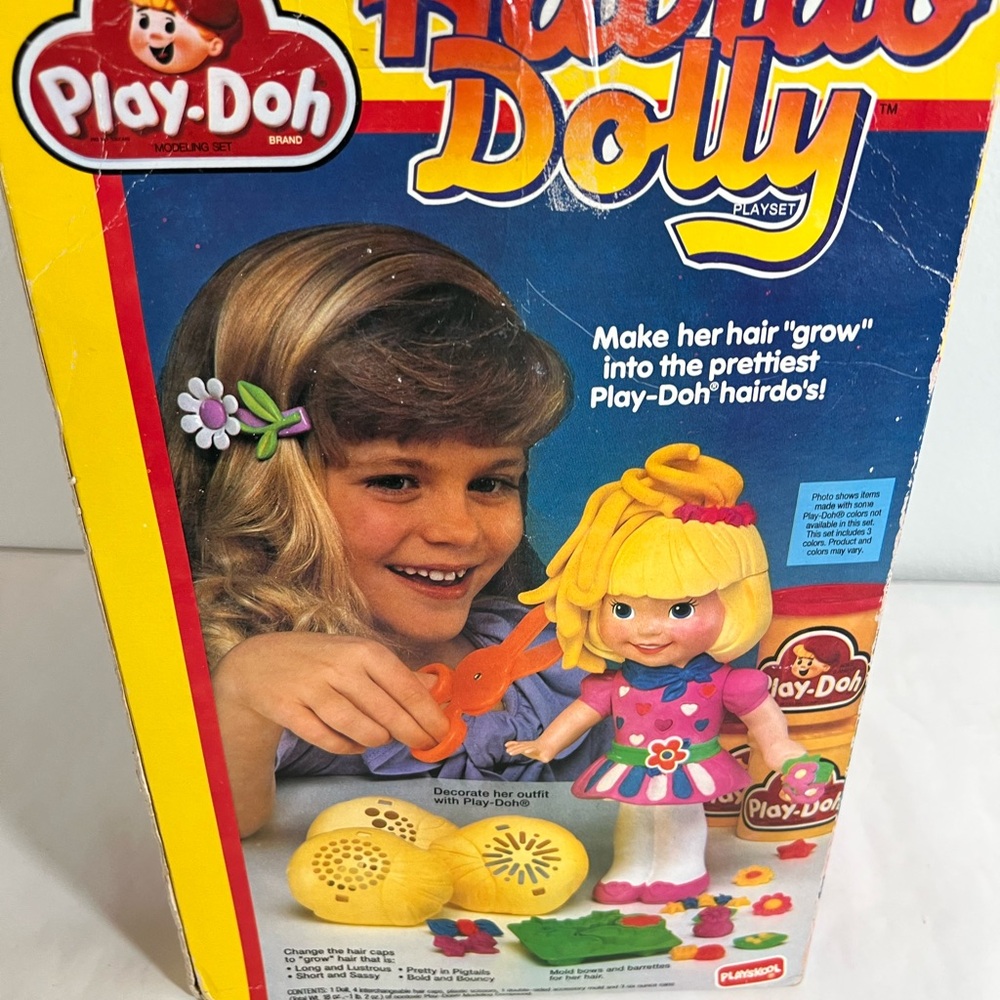 Vintage Playdoh‎ Hairdo Dolly 1991